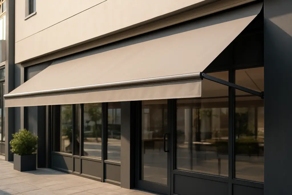 toldo retratil fachadas comerciais 2026